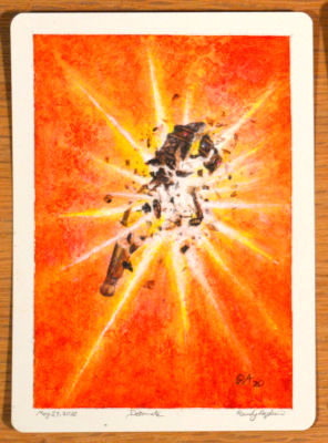 Detonate  MAGIC: The Gathering AP art by Randy Asplund