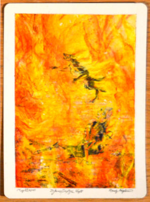 Inferno Diptych Right  MAGIC: The Gathering AP art by Randy Asplund