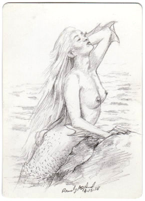 Mermaid  MAGIC: The Gathering AP art by Randy Asplund