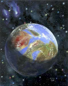 Randy Asplund CCG Art Galactic Empires Clydon Super Massive Planet