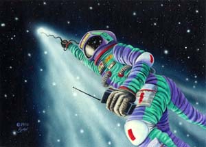 Randy Asplund CCG Art Galactic Empires Comet Control