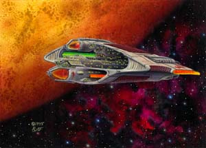 Randy Asplund CCG Art Galactic Empires Command Cruiser