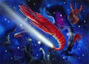 Randy Asplund CCG Art Galactic Empires Lobster Nebula