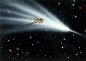 Randy Asplund CCG Art Galactic Empires Scorpead Comet Of Lore