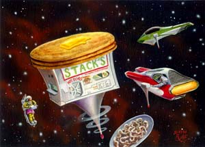 Randy Asplund CCG Art Galactic Empires Warp Funnel Cakes