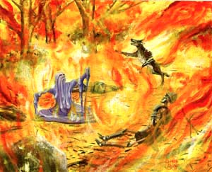 Randy Asplund CCG Art MTG MAGIC: The Gathering The Dark Inferno