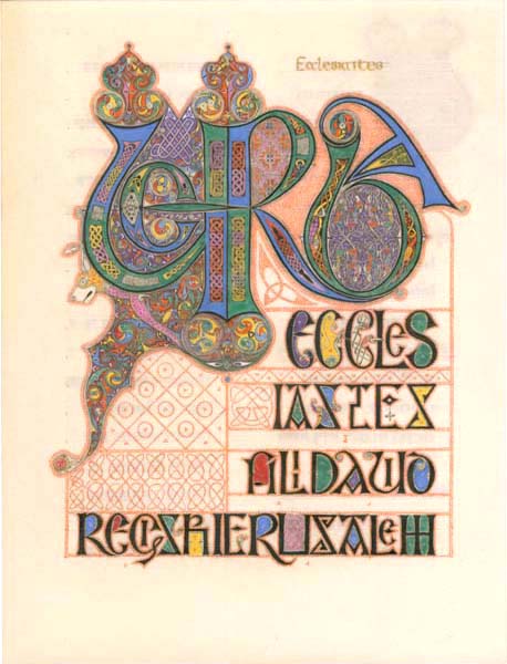 Randy Asplund Ecclesiastes Incipit Illuminated Manuscript Page