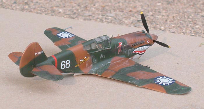 Randy Asplund P-40 1/72 scale model